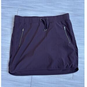 Athleta Purple Athletic Skort S Drawstring Waist Pockets Short